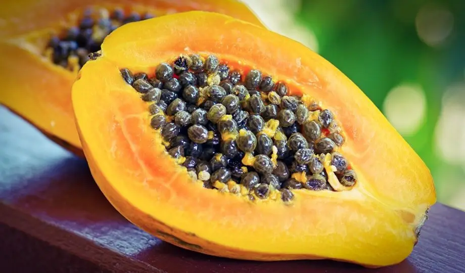 Fruto fresco de papaya o lechosa