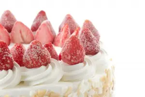 Pastel con fresas