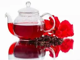 Flor de Jamaica Jarra de cristal con té de flor de Jamaica
