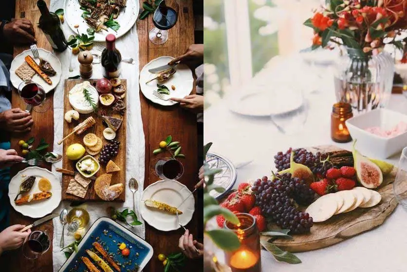 imágenes con centro de mesa de racimos de uvas y copas de vino