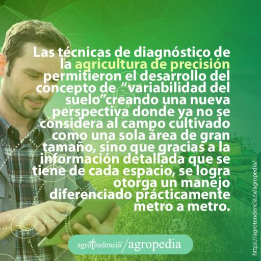 hombre con table en mano en agricultura de precisión
