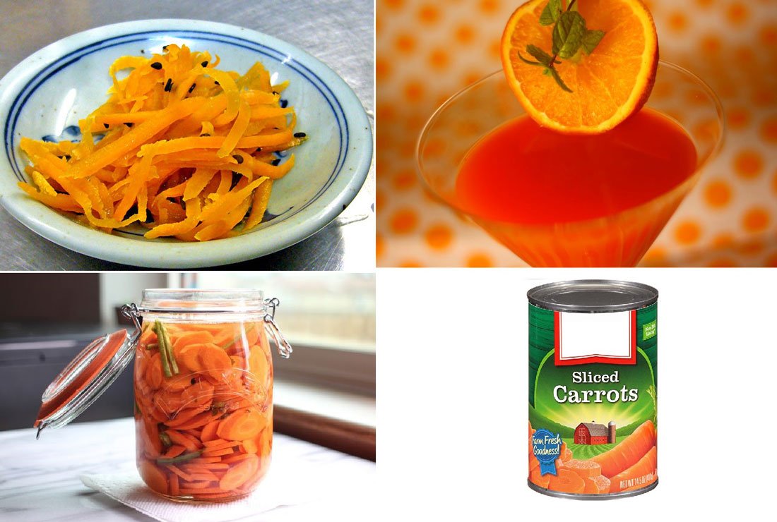 conservación de la zanahoria 