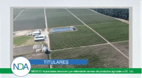 Titulares: Pugna entre México y Estados Unidos por exportaciones agrícolas.