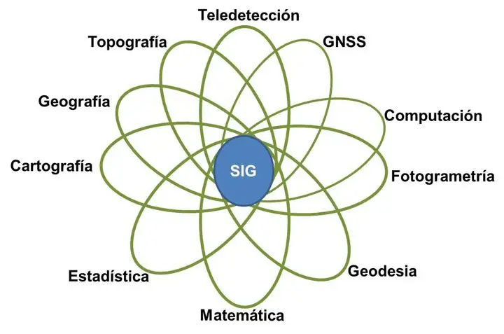 nucleo de disciplinas que conforman los SIG