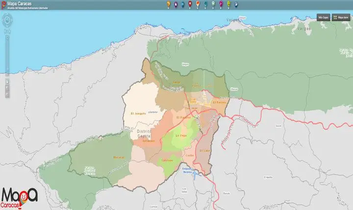 imagen Geoportal del Municipio Libertador, Caracas por los SIG