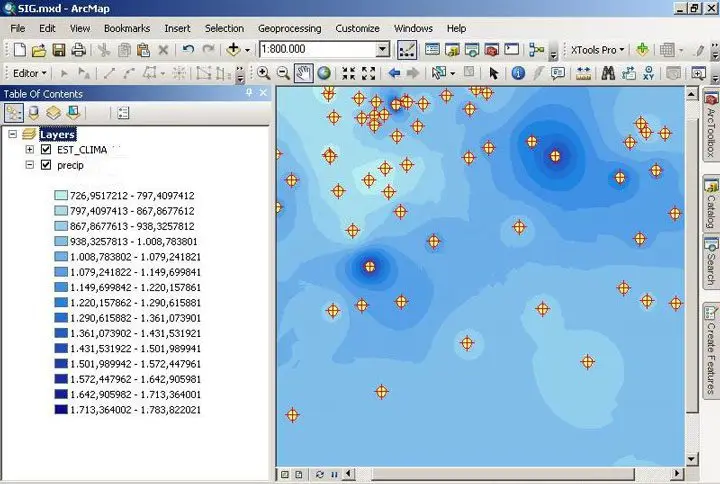 Imagen de mapa de Isoyetas SIG