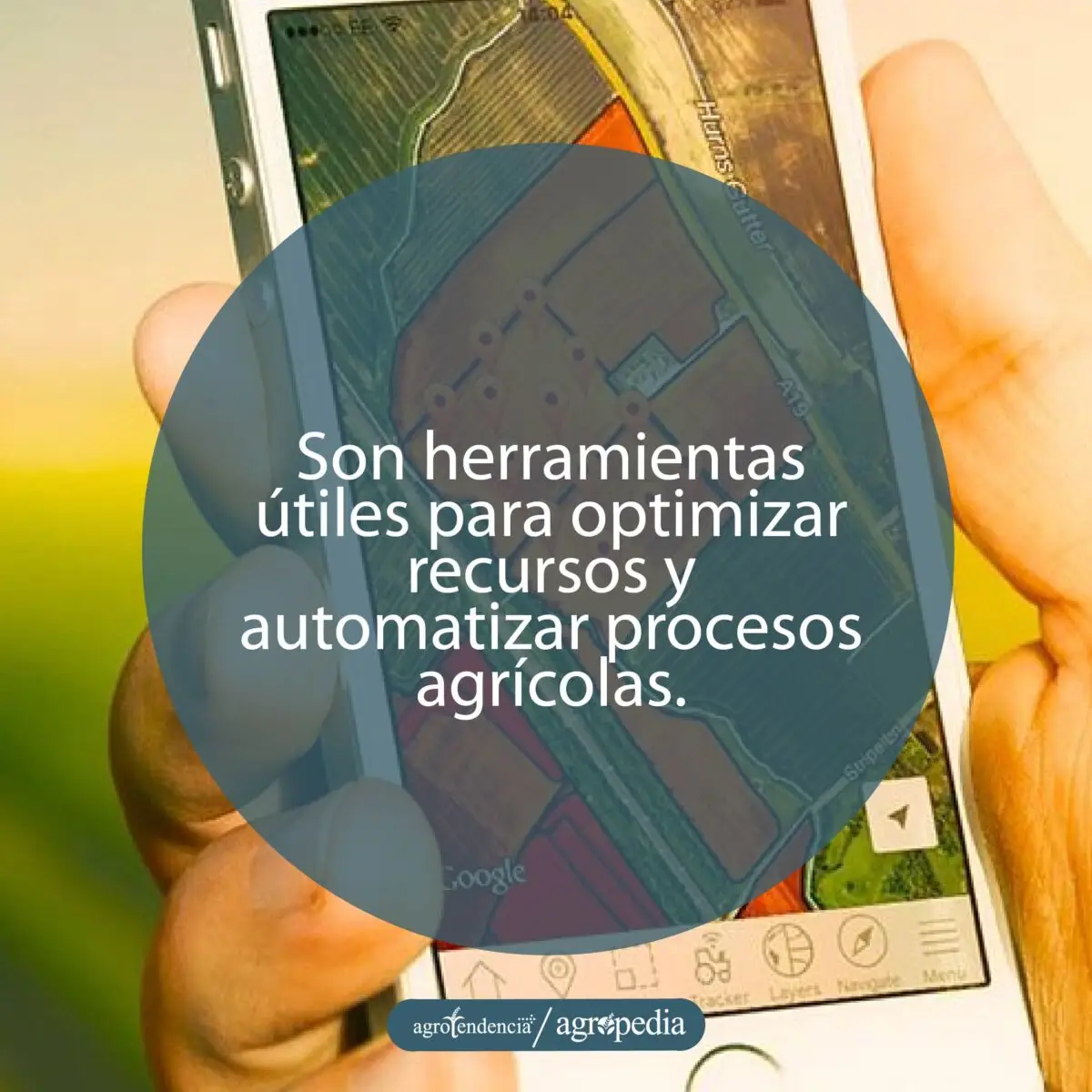 celular con aplicación para conectarse con los SIG