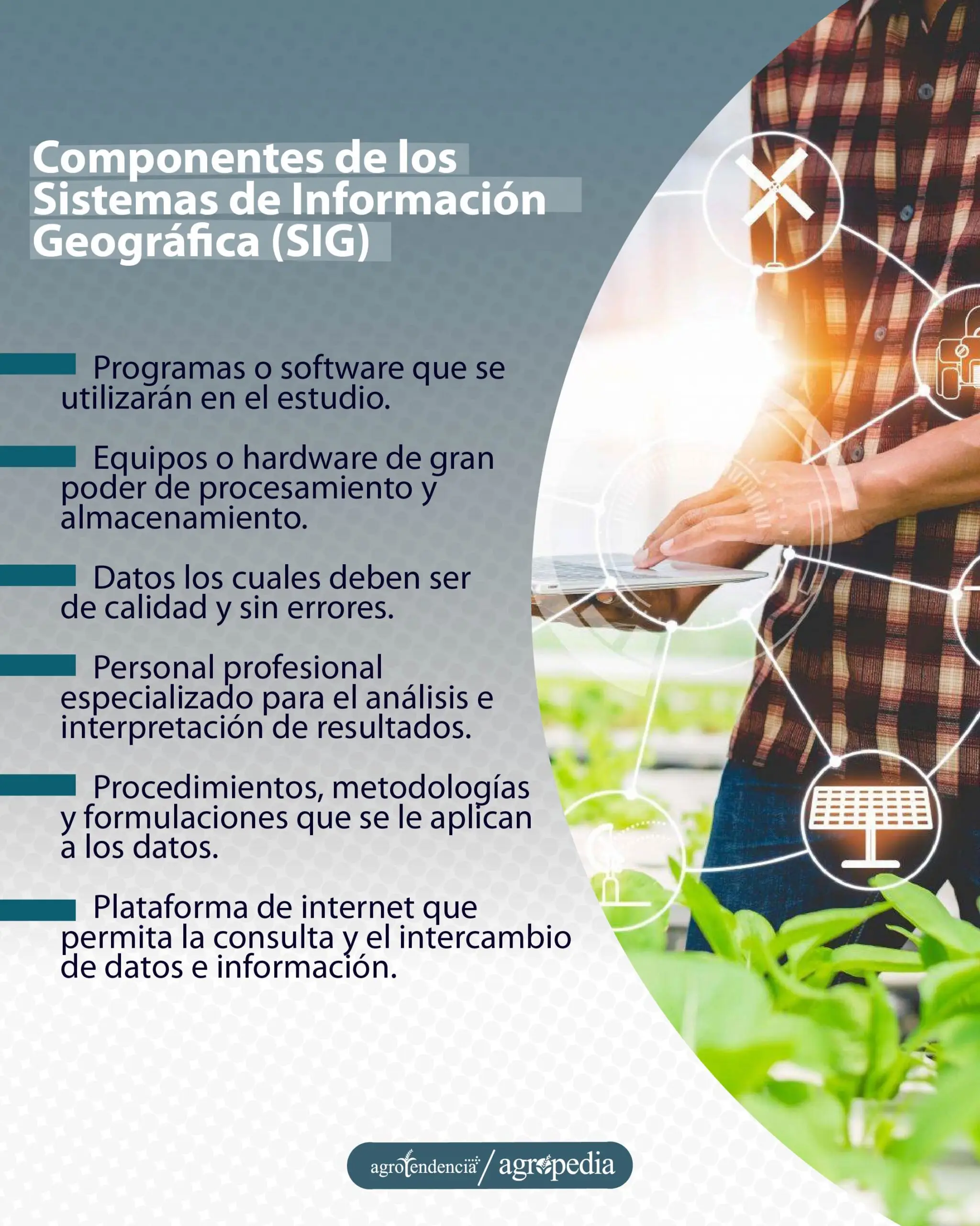 persona manipulando table para revisar resultados generados por los SIG