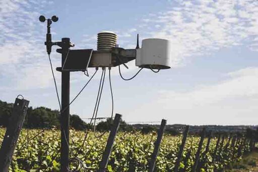 Estaci&oacute;n meteorol&oacute;gica de bajo costo con sensores IoT instalada en una parcela agr&iacute;cola para la recolecci&oacute;n de datos clim&aacute;ticos en tiempo real con inteligencia artificial.